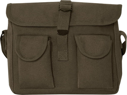 Canvas Shoulder Bag – Rugged Vintage Crossbody Storage Utility EDC Bag