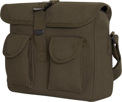 Canvas Shoulder Bag – Rugged Vintage Crossbody Storage Utility EDC Bag