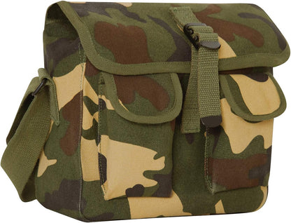Canvas Shoulder Bag – Rugged Vintage Crossbody Storage Utility EDC Bag