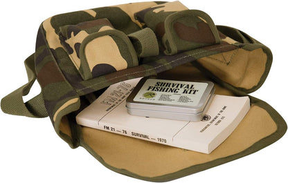 Canvas Shoulder Bag – Rugged Vintage Crossbody Storage Utility EDC Bag