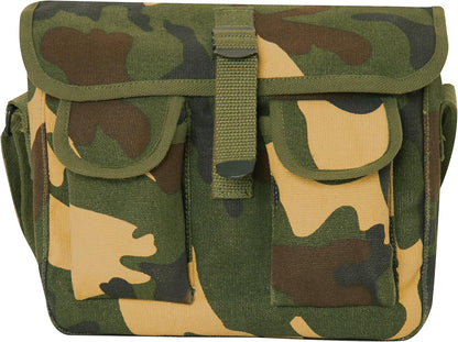 Canvas Shoulder Bag – Rugged Vintage Crossbody Storage Utility EDC Bag