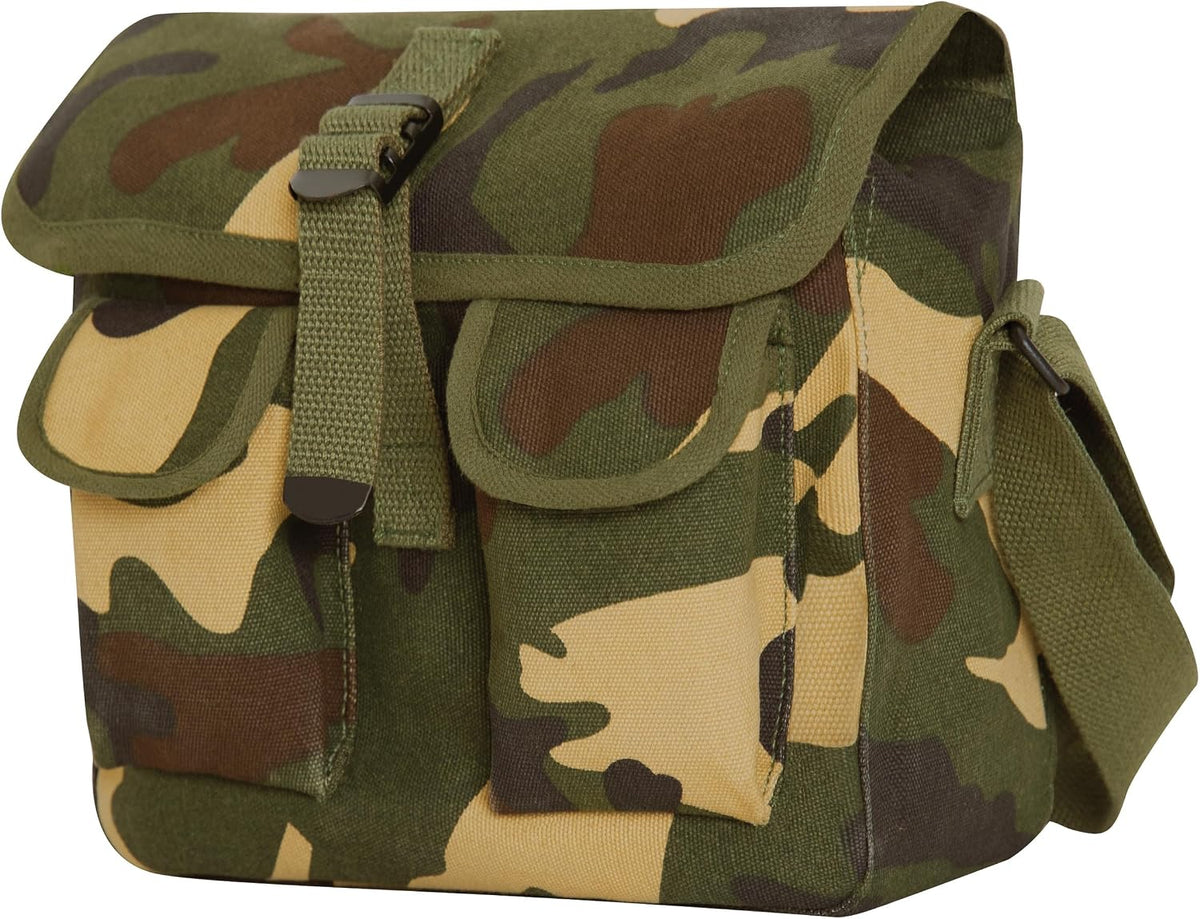 Canvas Shoulder Bag – Rugged Vintage Crossbody Storage Utility EDC Bag