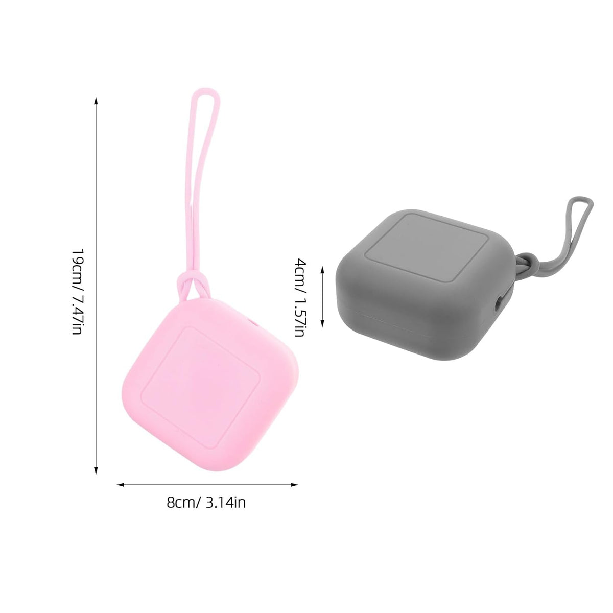 3pcs Silicone Pacifier Holder Case Set for Babies – Portable Waterproof Pacifier Storage Container Pouch for Travel and Stroller Use, Essential