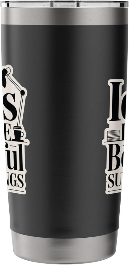 Ideas Deserve Beautiful Surroundings Office Decor Stainless Steel Insulated Tumbler