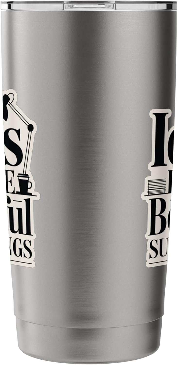 Ideas Deserve Beautiful Surroundings Office Decor Stainless Steel Insulated Tumbler