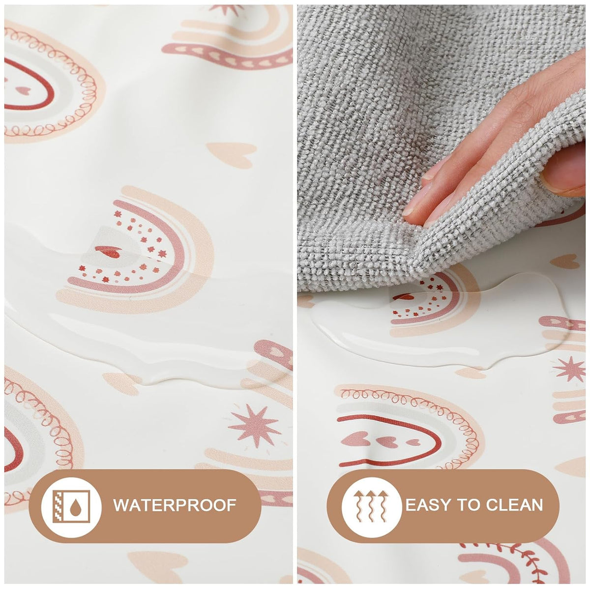 3 Pcs PU Baby Diaper Changing Pad Liner 20 x 28 Inch Foldable Portable Waterproof Changing Pads Mat for Toddler Baby Newborns Travel Seating Lie Bed Gifts Supplies