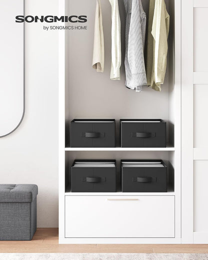 SONGMICS Drawer Clothes Organizers, Large Size 6-Compartment