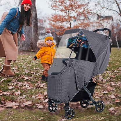 Universal Baby Stroller Cold Weather Shield Outdoor Pram Rain Cover