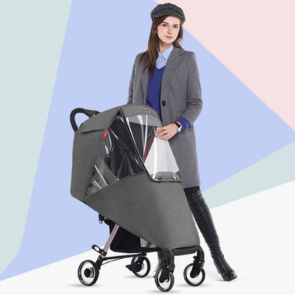 Universal Baby Stroller Cold Weather Shield Outdoor Pram Rain Cover