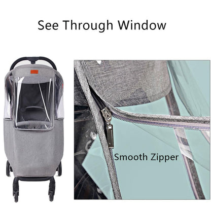 Universal Baby Stroller Cold Weather Shield Outdoor Pram Rain Cover