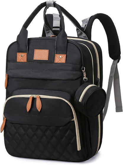 BosiBozi Baby Diaper Bag Backpack, Waterproof & Multi-Functional Baby Bag for Moms Dads, Travel Diaper Bag with Insulated Pockets & Pacifier Case