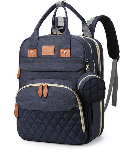 BosiBozi Baby Diaper Bag Backpack, Waterproof & Multi-Functional Baby Bag for Moms Dads, Travel Diaper Bag with Insulated Pockets & Pacifier Case