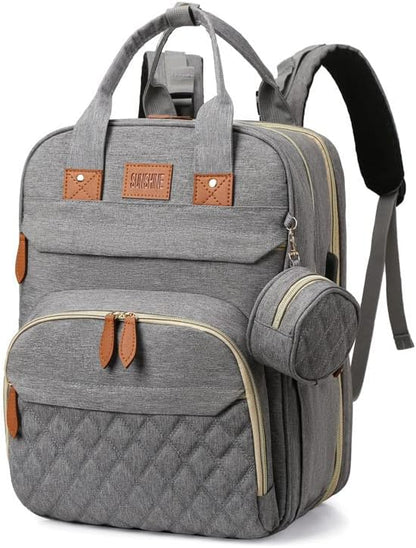 BosiBozi Baby Diaper Bag Backpack, Waterproof & Multi-Functional Baby Bag for Moms Dads, Travel Diaper Bag with Insulated Pockets & Pacifier Case