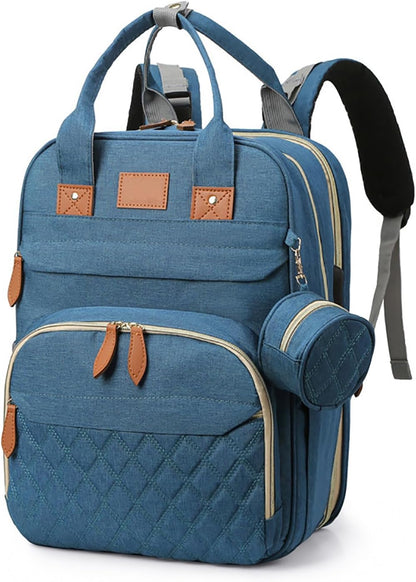 BosiBozi Baby Diaper Bag Backpack, Waterproof & Multi-Functional Baby Bag for Moms Dads, Travel Diaper Bag with Insulated Pockets & Pacifier Case