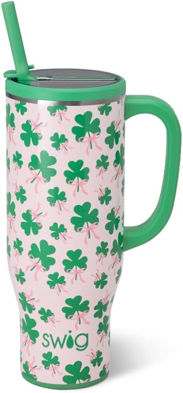 22oz Insulated Travel Mug with Handle & Lid, Pagoda Paradise | Triple Insulated Stainless Steel - Handle & Lid Included - Keeps Coffee Hot or Cold - Cup Holder Friendly