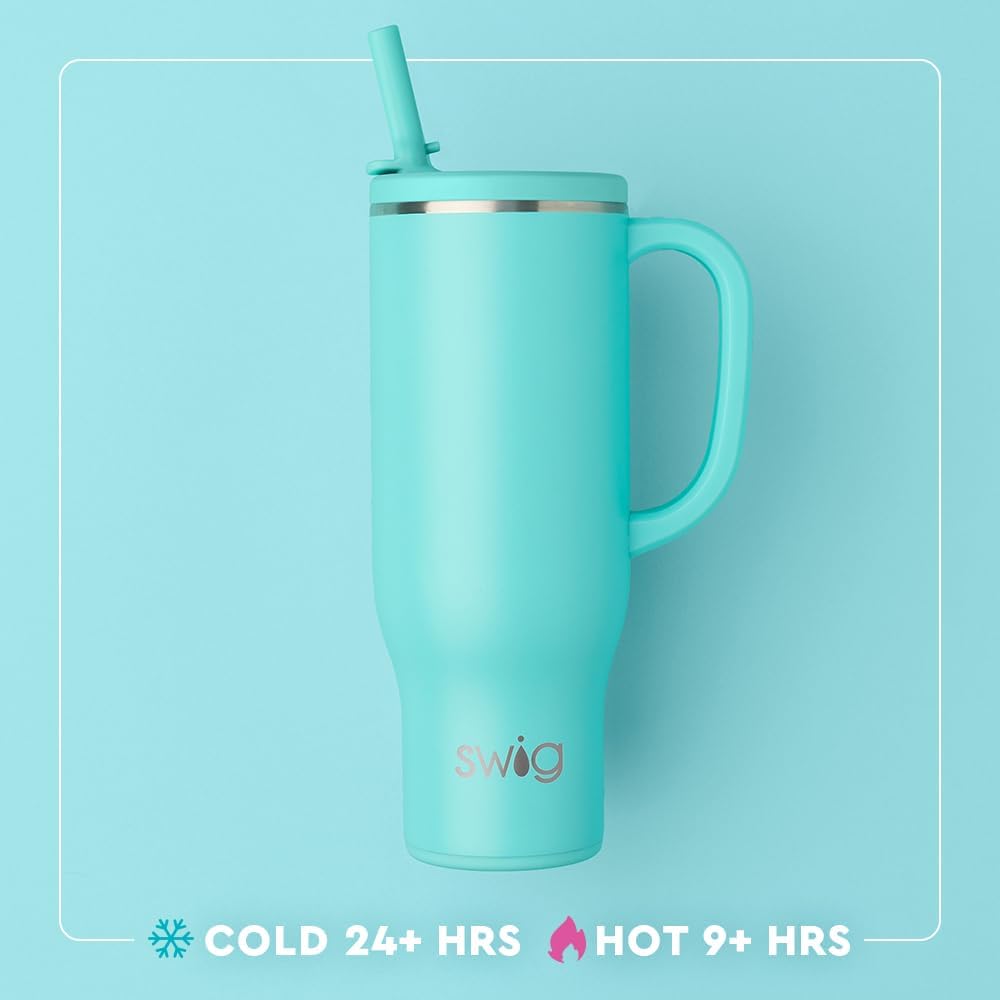 22oz Insulated Travel Mug with Handle & Lid, Pagoda Paradise | Triple Insulated Stainless Steel - Handle & Lid Included - Keeps Coffee Hot or Cold - Cup Holder Friendly