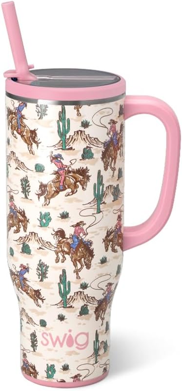 22oz Insulated Travel Mug with Handle & Lid, Pagoda Paradise | Triple Insulated Stainless Steel - Handle & Lid Included - Keeps Coffee Hot or Cold - Cup Holder Friendly