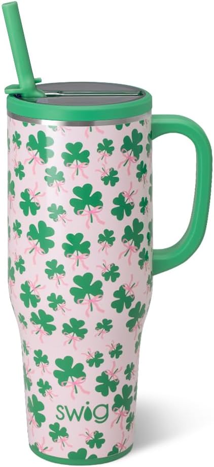 22oz Insulated Travel Mug with Handle & Lid, Pagoda Paradise | Triple Insulated Stainless Steel - Handle & Lid Included - Keeps Coffee Hot or Cold - Cup Holder Friendly