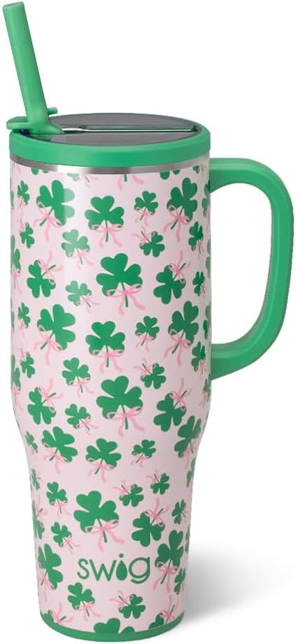 22oz Insulated Travel Mug with Handle & Lid, Pagoda Paradise | Triple Insulated Stainless Steel - Handle & Lid Included - Keeps Coffee Hot or Cold - Cup Holder Friendly