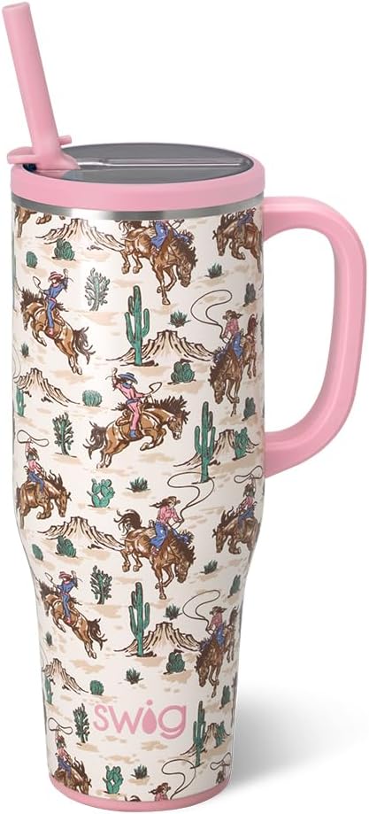 22oz Insulated Travel Mug with Handle & Lid, Pagoda Paradise | Triple Insulated Stainless Steel - Handle & Lid Included - Keeps Coffee Hot or Cold - Cup Holder Friendly