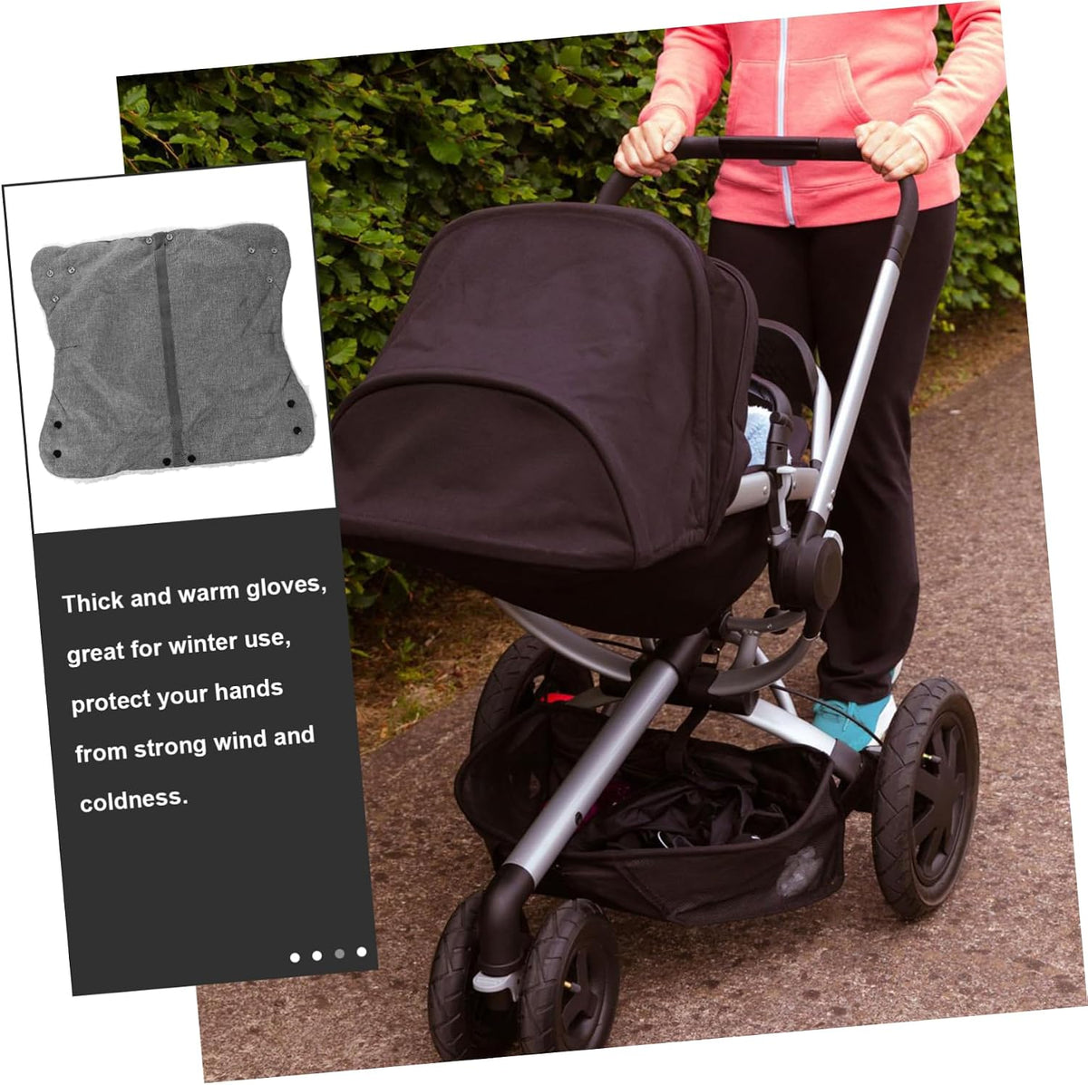 Ster Gloves Hand Muffs for Pram Ster Accessories Pushchair Hand Muff Warm Gloves Pram Hand Muff Winter