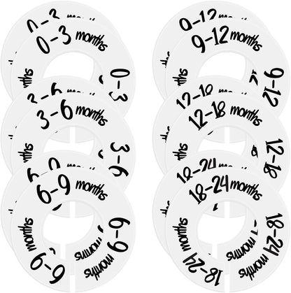 12 PCS Baby Closet Dividers,Clothes Size Organizer,Clothes Size Organizer