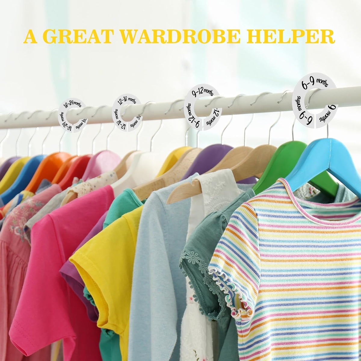 12 PCS Baby Closet Dividers,Clothes Size Organizer,Clothes Size Organizer