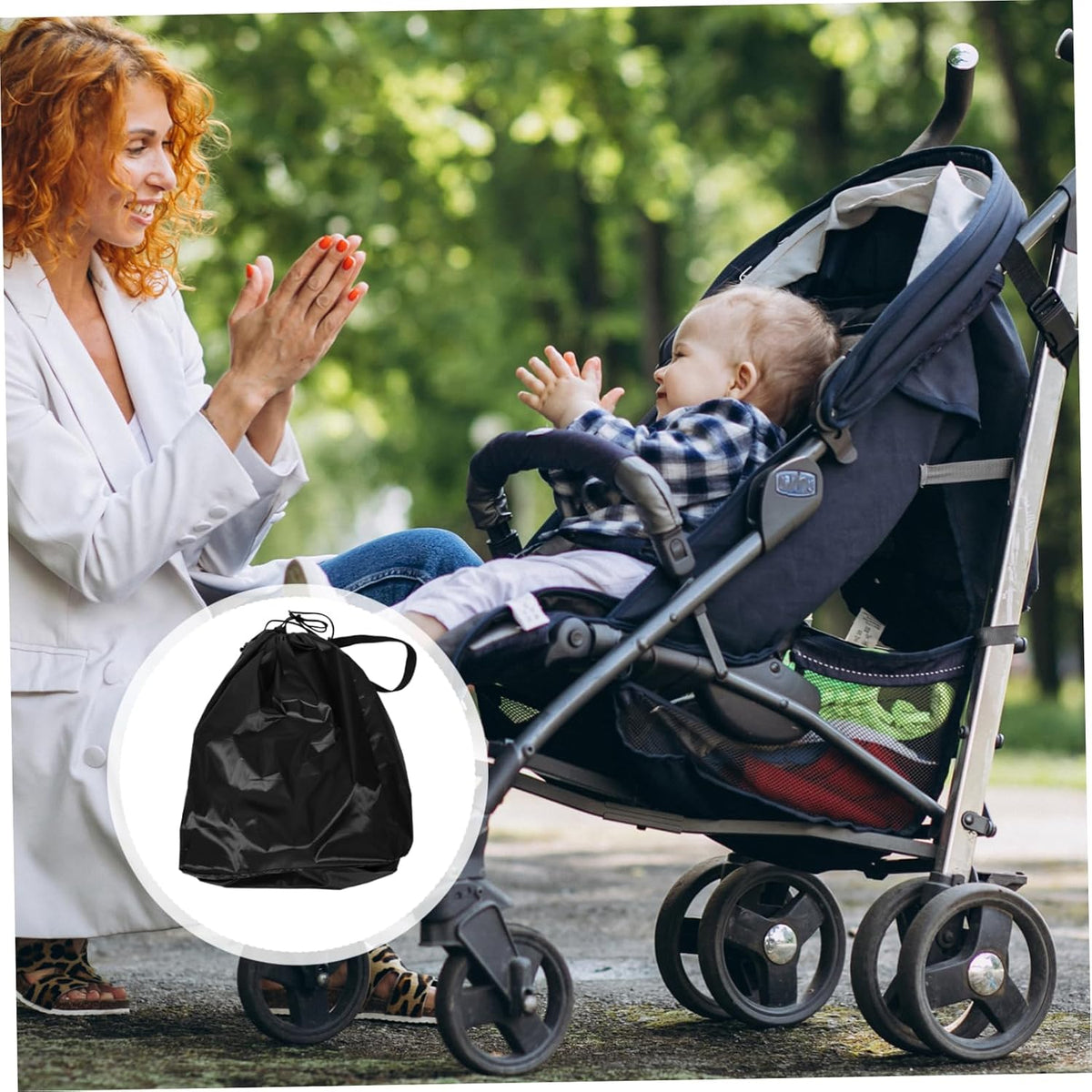 Large Stroller Travel Bag with Shoulder Strap and Easy to Clean Stroller Storage Cover for Airplane Gate Check Brands and Models
