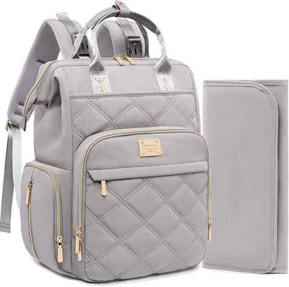 Diaper Bag Backpack Large Baby Diaper Bag with Changing Pad Green