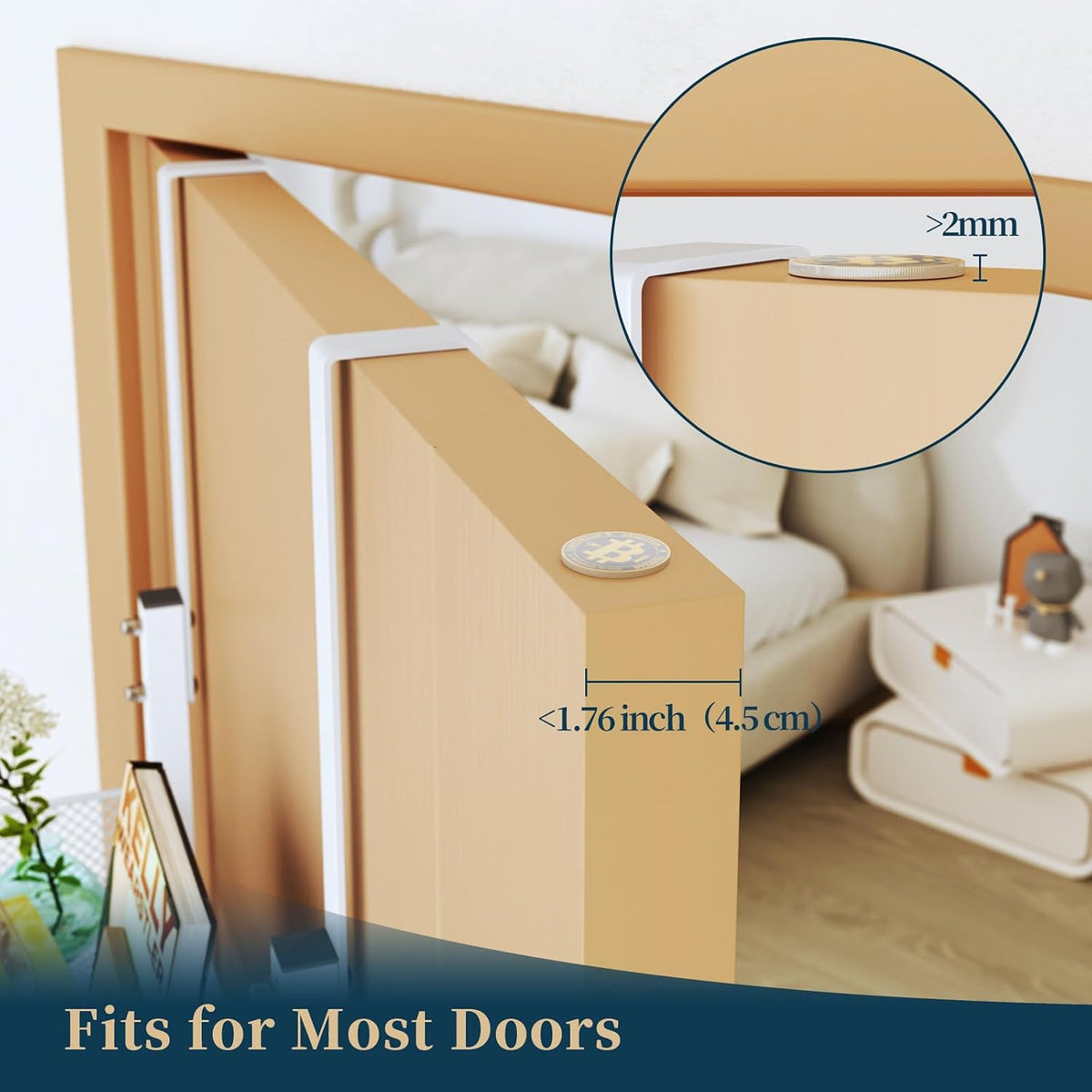 Over The Door Hooks Organizer - 4 Tier Door Coat Rack with 3 Baskets & 12 Hooks, Stainless Steel Towel Hanger for Bedroom, Bathroom, Living Room, Black