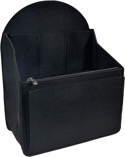 Felt Backpack Organizer Insert,Purse Organizer for Men Women Backpack Rucksack Handbag Shoulder Bag(Black,Large)