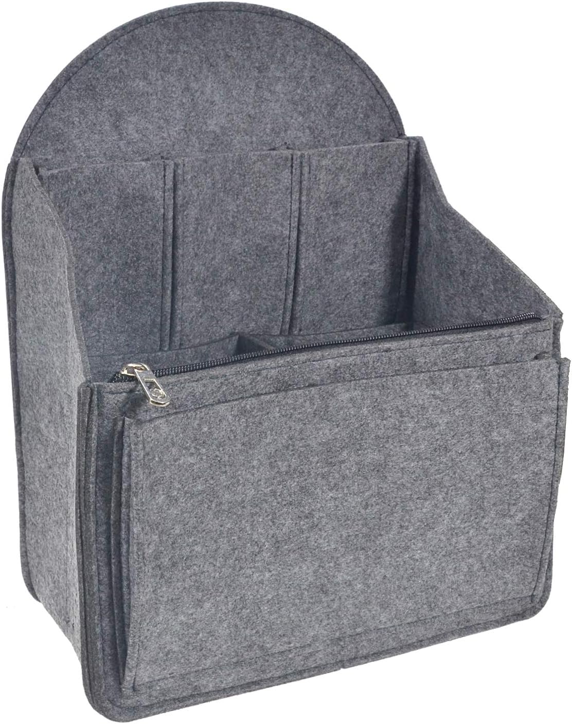 Felt Backpack Organizer Insert,Purse Organizer for Men Women Backpack Rucksack Handbag Shoulder Bag(Black,Large)