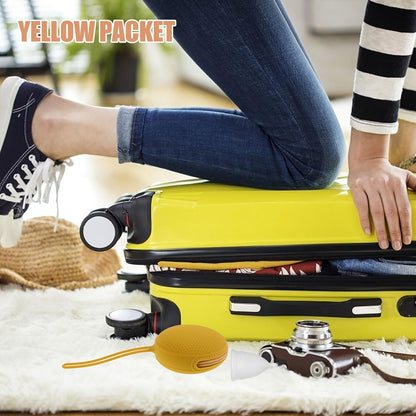 Silicone Storage Bag with Zipper, Portable Dustproof Travel Case Holder for Women, Small Honeycomb Pattern Silicone Packing Container