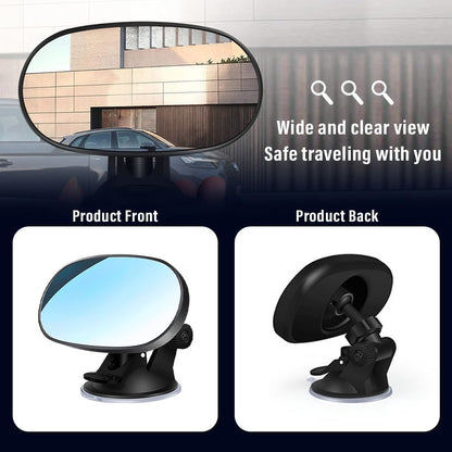 Baby Car Mirror Rear Facing,Suction Cup HD Wide Angle Convex Mirror Car Rearview Mirrors with 360° Adjustable,Essential Interior Accessories Baby Mirrors (Suction cup)