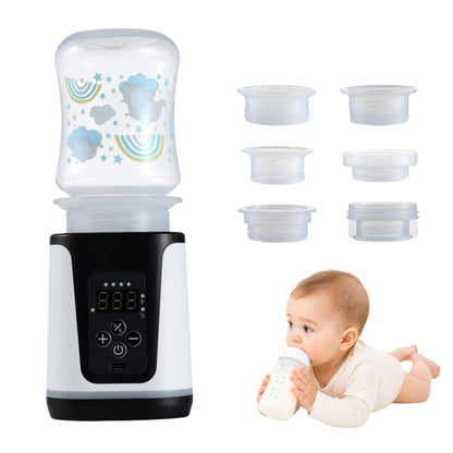 Portable Baby Bottle Warmer - Dual Heating Modes for Breast Milk & Formula Water, Up to 15 Warmings On-the-Go Cordless Quick Heater, Smart LED Screen Constant Temperature Infant Newborn Essentials