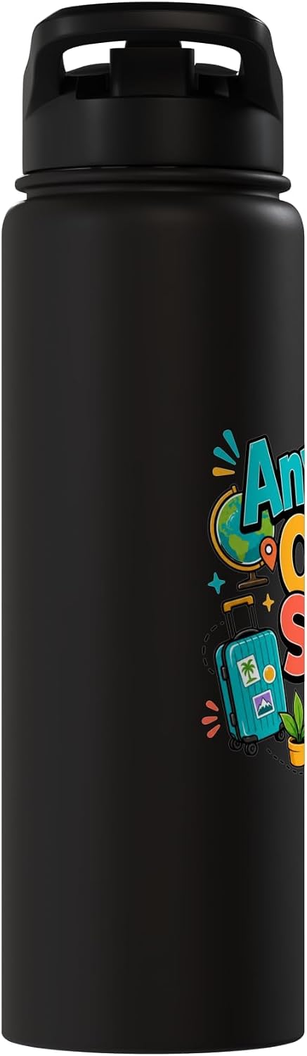 Anywhere Office Setup Remote Work Travel Lifestyle Stainless Steel Insulated Water Bottle