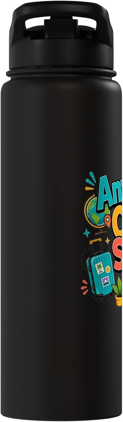 Anywhere Office Setup Remote Work Travel Lifestyle Stainless Steel Insulated Water Bottle