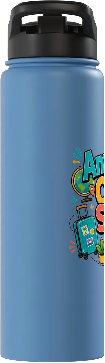 Anywhere Office Setup Remote Work Travel Lifestyle Stainless Steel Insulated Water Bottle