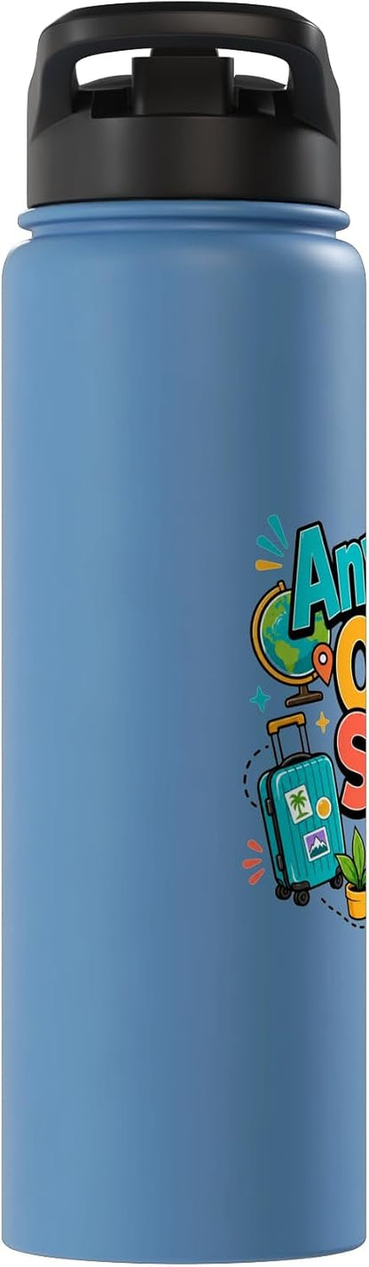 Anywhere Office Setup Remote Work Travel Lifestyle Stainless Steel Insulated Water Bottle