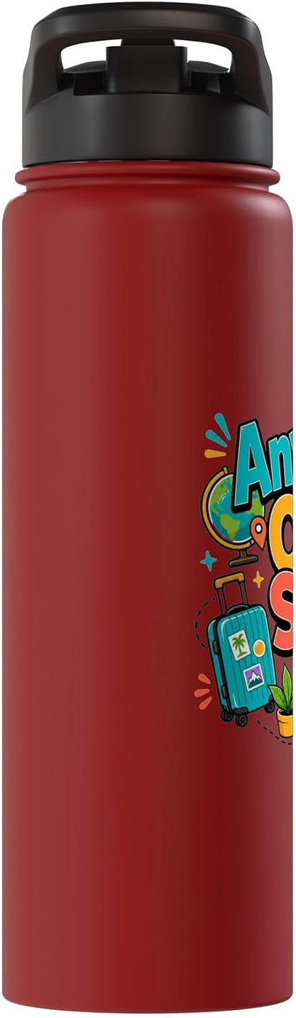 Anywhere Office Setup Remote Work Travel Lifestyle Stainless Steel Insulated Water Bottle