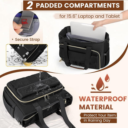 Teacher Tote Bag 15.6 inch Laptop Bag for Women Work Bags Nurse Bag Lightweight Laptop Tote Computer Briefcase