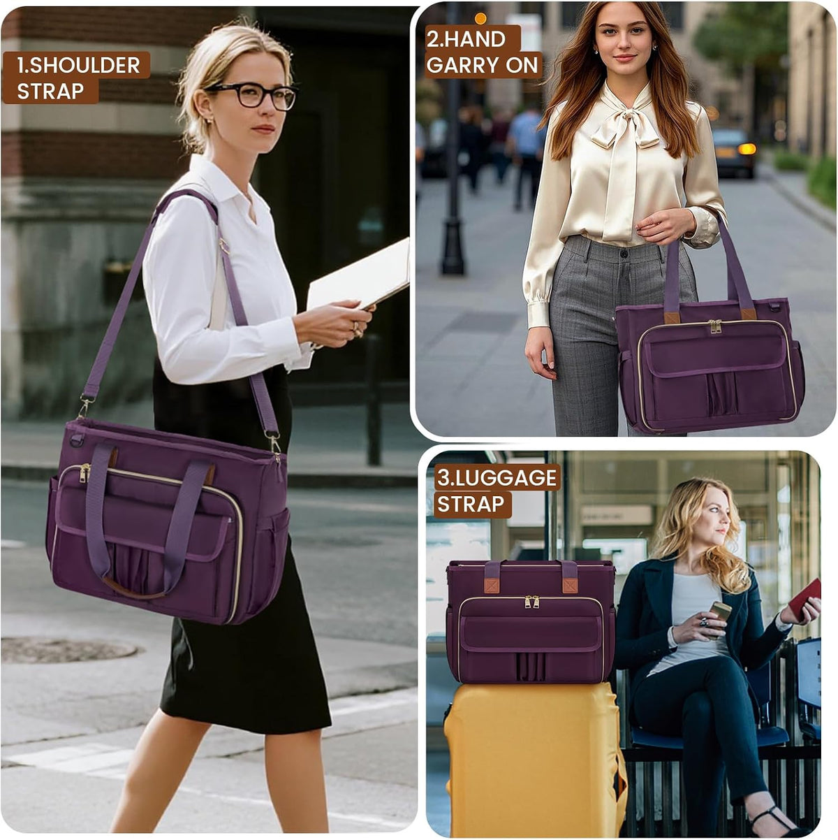 Teacher Tote Bag 15.6 inch Laptop Bag for Women Work Bags Nurse Bag Lightweight Laptop Tote Computer Briefcase