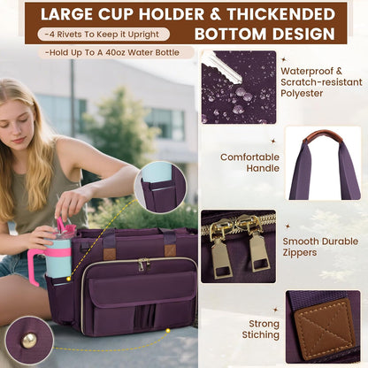 Teacher Tote Bag 15.6 inch Laptop Bag for Women Work Bags Nurse Bag Lightweight Laptop Tote Computer Briefcase