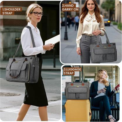 Teacher Tote Bag 15.6 inch Laptop Bag for Women Work Bags Nurse Bag Lightweight Laptop Tote Computer Briefcase