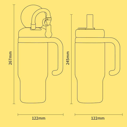 Stainless Steel Whale Fountain Tumbler with Handle, Drinking Cup with Whale Squirt, 24oz Whale Water Bottle Two Silicone Soft Tip, Leak-Proof Whale Fountain Tumbler for Kids Teens Adults (B-Green)