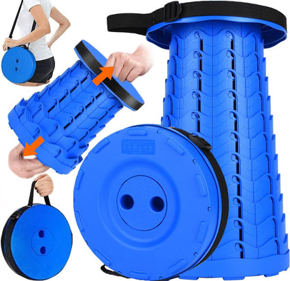 Collapsible Stool for Adults, Portable Folding Camping Seat, 400lbs