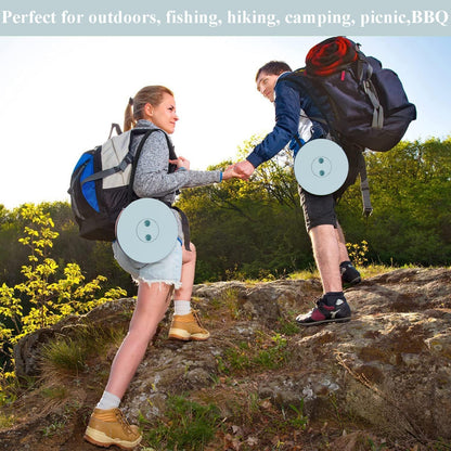 Collapsible Stool for Adults, Portable Folding Camping Seat, 400lbs