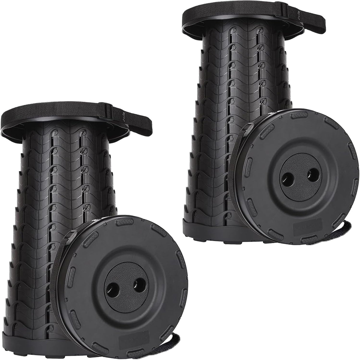 Collapsible Stool for Adults, Portable Folding Camping Seat, 400lbs