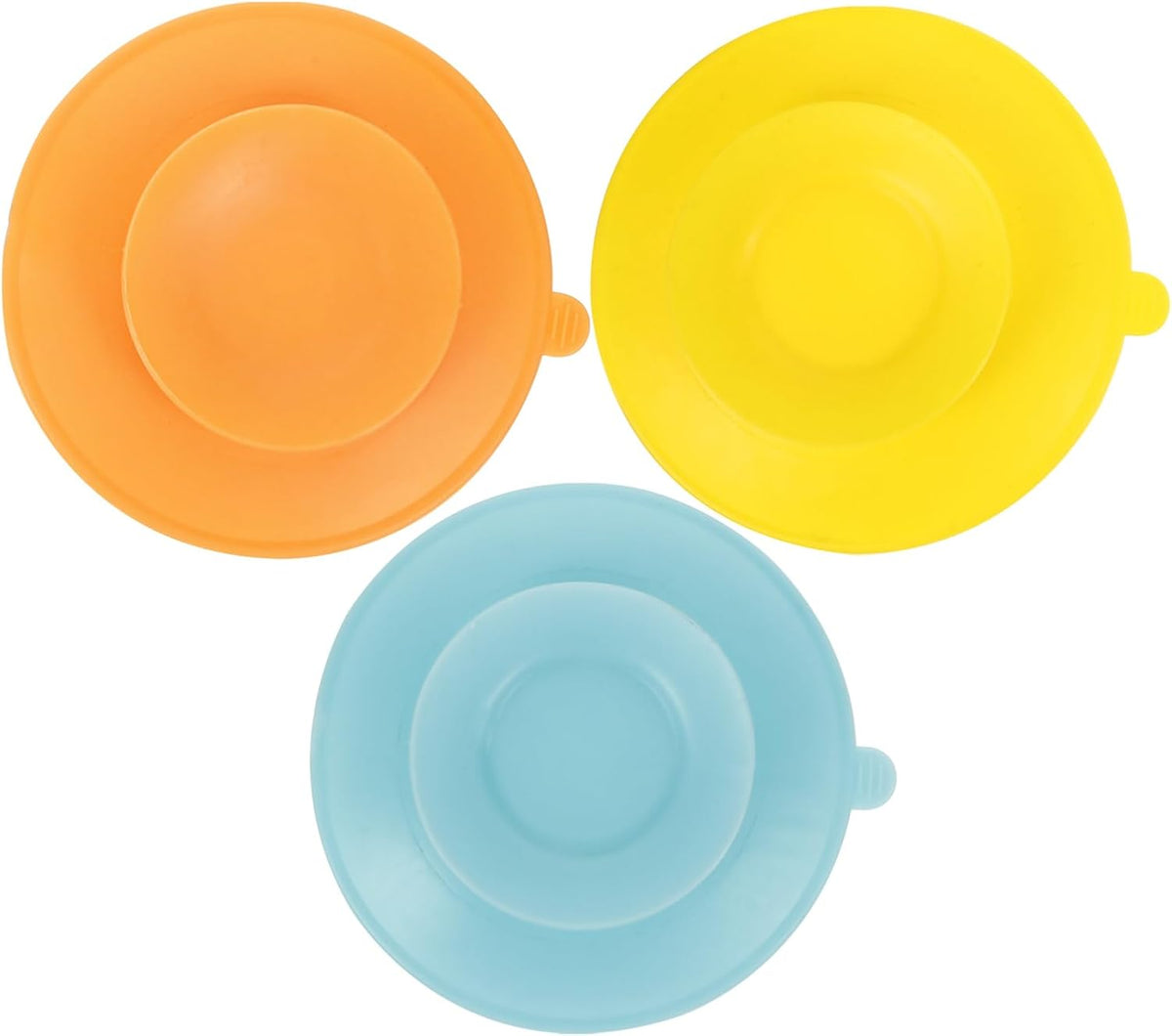 Silicone Tableware Sucker Double Sided Suction Cup Plate Bowl Base Non Slip Tabletop Holder for Kids and Toddlers 3.74 X 3.74 X 0.59 in 3 Pack