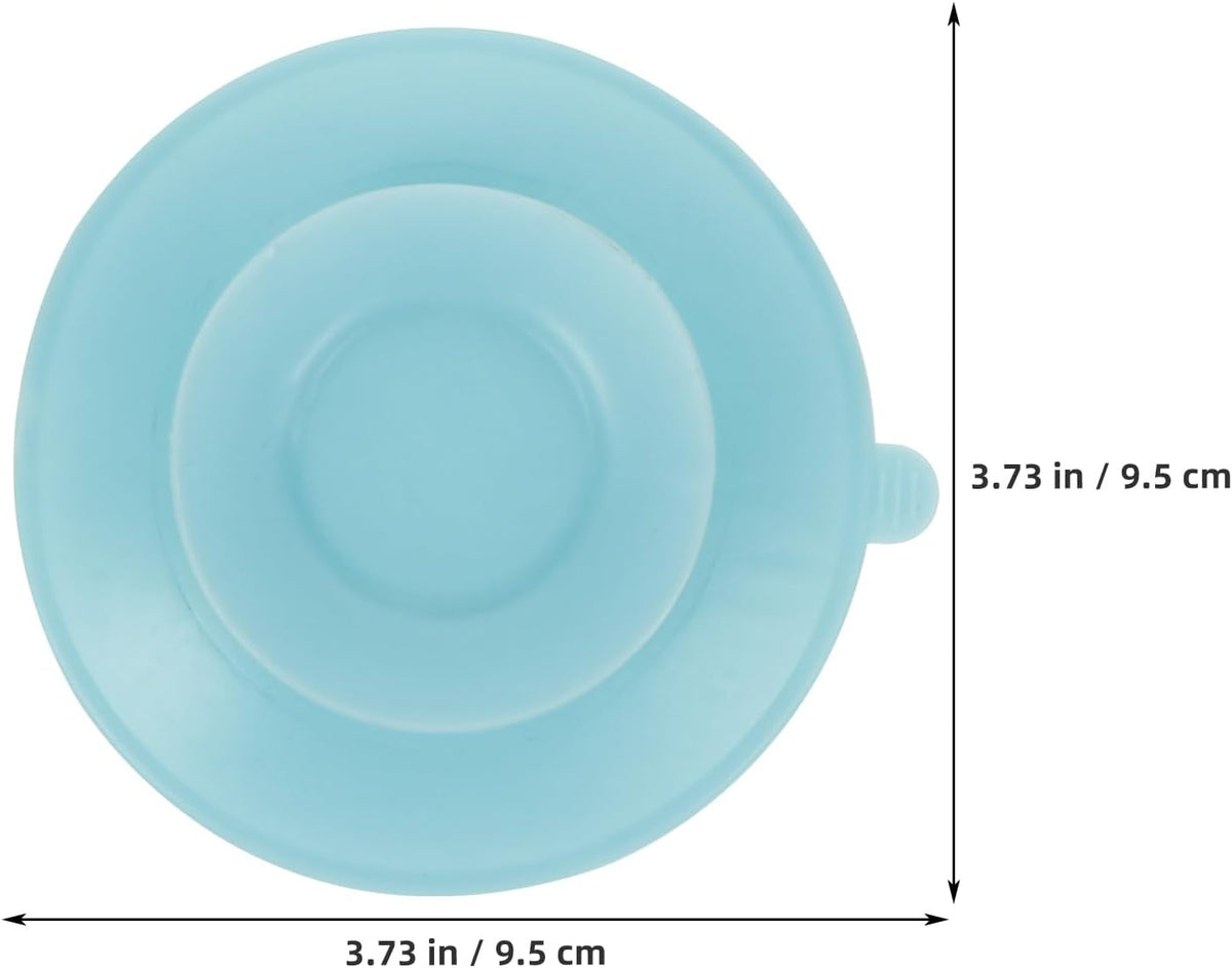 Silicone Tableware Sucker Double Sided Suction Cup Plate Bowl Base Non Slip Tabletop Holder for Kids and Toddlers 3.74 X 3.74 X 0.59 in 3 Pack